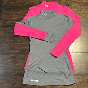 Under Armour Bundle!  Two Fitted “Cold-gear” Fitted Tops - Size Small